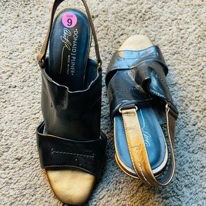 Donald J Pliner Golden Brown soft leather Heel. 9